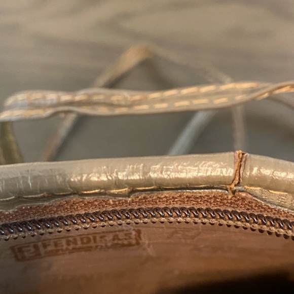 FENDI Zucchino Coated Canvas Leather FF Monogram Crossbody Purse Bag - Vintage - Picture 11 of 12